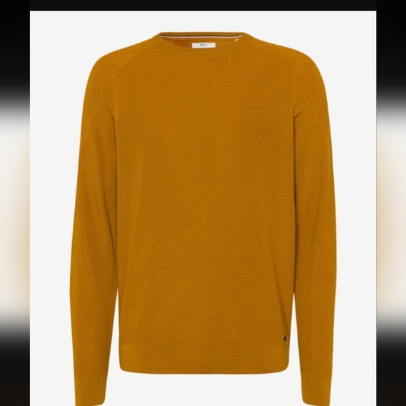 BRAX FEEL GOOD Size L Rick Crewneck Sweater Diamond Knit Merino/Silk - Picture 2 of 5